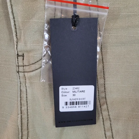 Man x One Teaspoon Bunker Shorts Size30